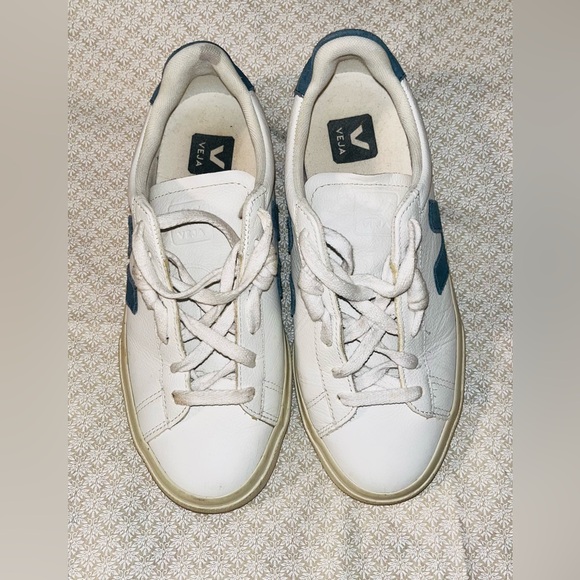 Veja Campo Leather & suede Sneakers sz 7 - Picture 5 of 10